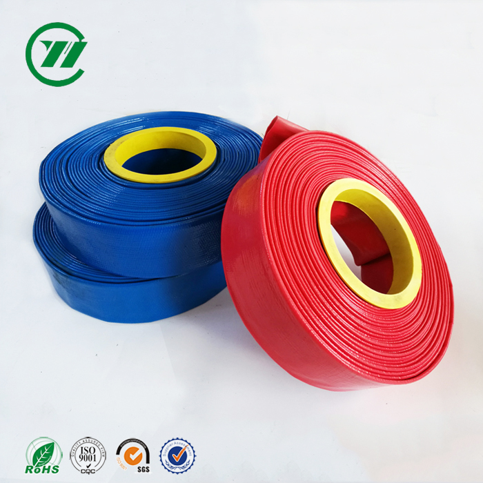 2 inch Heavy Duty Multiful Colors PVC Reinforced Layflat Discharge Hose for Irrigation